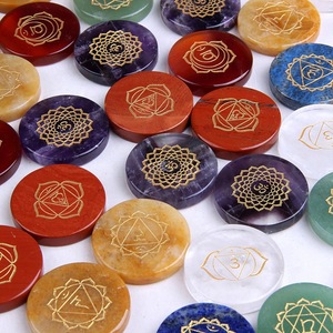 Crystal <span class=keywords><strong>Chakra</strong></span> Stone set Feng Shui Yoga Meditation Energy Reiki Healing Balance Stone Natural Home Decoration Gemstone Carving - Product Image 5