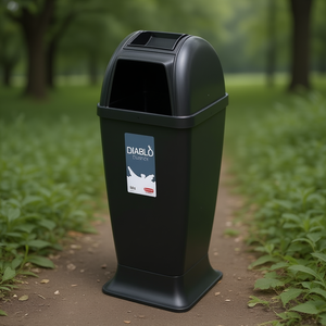 Poubelle (50Lt) Diablo Black 71060 - Product Image 3