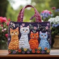3D Cross-Border Neues Produkt für Damen Trendige Modische Bedruckte Tragetasche Schultertasche Canvas PU mit Reißverschluss