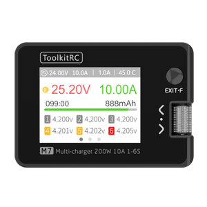 Hot Sales ToolkitRC M7 <b>Drone</b> Charge Input 2-6S Lithium 200W 10A <b>Battery</b> Balance Charger - Product Image 2