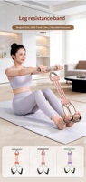 Pédalier de Résistance 60lbs avec Poignées Triples et Pédales Antidérapantes pour Entraînement Abdominal, Gymnastique à Domicile et Usage Commercial
