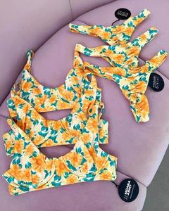 Bộ bikini dây buộc họa tiết hoa, đồ bơi tam giác dây nhỏ, đồ bơi nữ nhãn hiệu riêng, mẫu mới dành cho nữ 2025, bikini đặt may riêng - Product Image 6