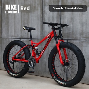 Bicicletta da Montagna in Lega di Alluminio da 26 Pollici, Pneumatici Larghi, Freni a Disco, Telaio Ammortizzato - Product Image 5