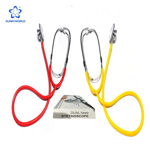 Elimineer ruis <span class=keywords><strong>Dual</strong></span>-<span class=keywords><strong>lumen</strong></span>-buis Gemakkelijk aanpasbare klassieke stethoscoop voor verpleegkundigen Arts EMT Student Home Medical - Product Image 1