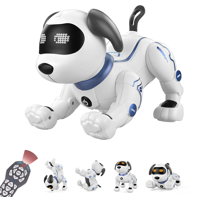 Remote Control Interactive Dog Toy Electric Programming Stunt Smart Animals Dancing Wholesale Robot Dog Simulate Intelligent Pet