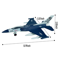YongnKids-modelo de avión de combate militar para niños, juguete de avión de aire de metal de tamaño mini, 2022