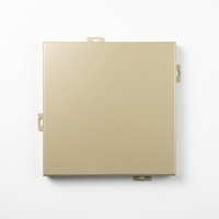 Panneau de façade en aluminium haute résistance, léger, revêtement PVDF couleur RAL, anti-UV, résistant aux sels marins, classe A ignifuge