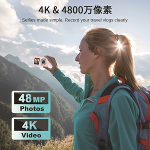 Appareil photo numérique 4K pour vlogging et photographie, 80MP, double écran, point et shoot, autofocus, zoom 18X, flash, piles, adolescents, adultes - Product Image 2