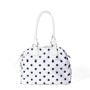 New style versatile dot handbag stylish lightweight casual large capacity travelable portable <b>bowling</b> bag shoulder bag - Product Image 1