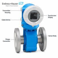 Proline Promag P 10 5PBB Electromagnetic Flowmeter PFA PTFE Lined Chemical Process Liquid Mag Flow Meter