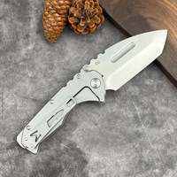 Couteau pliant multifonctionnel à haute dureté, pliable et portable, pour la survie en plein air, la chasse de poche