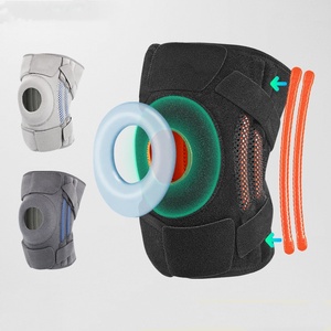 Verstelbare Neopreen Nylon Kniebeschermers Patella Gel Pads Knie Brace Compressie Knie Ondersteuning Met Verstelbare Bandjes - Product Image 1