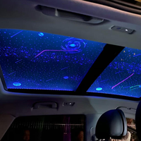 Film de plafond pour toit de voiture, espace de galaxie, lumière étoilée scintillante, soleil, atmosphère intérieure, lumière de plafond, lucarne panoramique, Film de ciel