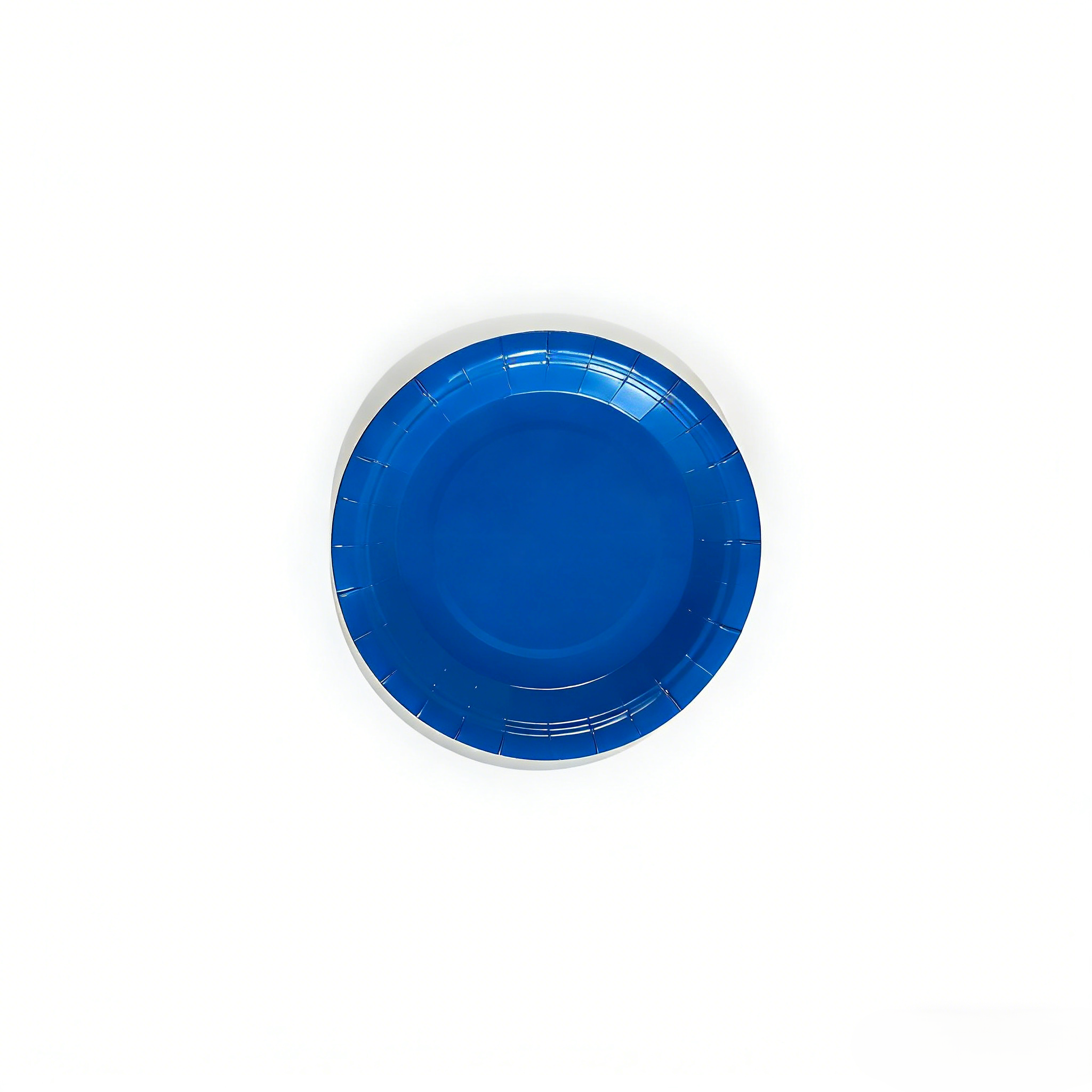 Plato de papel de 7 pulgadas * 10 piezas * Azul