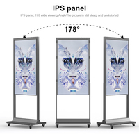 Face Écran HD 43-65 pouces Dispositif de publicité pour magasin de détail pour la conception de fenêtres Port Digital Signage