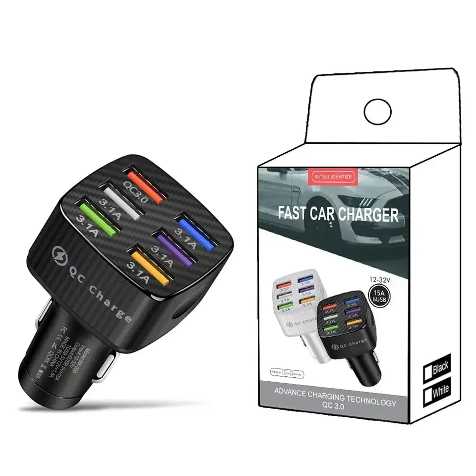Nuovi prodotti di tendenza USB caricabatterie per auto veloce adattatore di ricarica per auto caricabatteria per auto