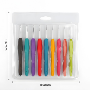 Aiguilles à Crochet en Fer à Manche Plastique Colorées pour Tricot DIY, Idéales pour le Tricot de Chandail et les Travaux d'<span class=keywords><strong>Aiguille</strong></span> en <span class=keywords><strong>Laine</strong></span> - Vente en Gros - Product Image 4