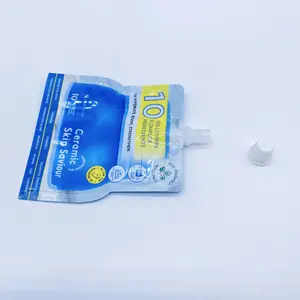 Sacchetti di beccuccio stampati personalizzati da 10ml 15ml 30ml per crema solare crema cosmetica per imballaggio sacchetti bustina sacchetti
