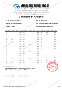 Vonfram thanh 99.95% kim loại Vonfram <span class=keywords><strong>W</strong></span> đánh bóng bề mặt vonfram - Product Image 5