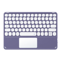 Clavier anglais sans fil, fin, portable, rechargeable, clavier BT pour iPad, pour iPhone, tablette, pavé tactile pour iPad