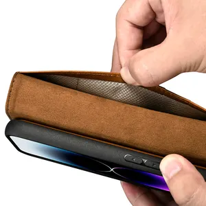 New Arrival Flip Wallet Luxury Card Pocket Phone Case Magnetic Detachable Leather Wallet Case For IPhone 15 Pro