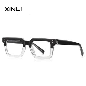 XINLI 2192 TR90 Monturas de Gafas Ópticas Rectangulares Pequeñas Estilo Ejecutivo para Hombre, Lentes TAC Flexibles de Alta Calidad, Gafas Azules - Product Image 5