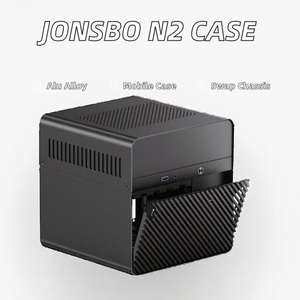 JONSBO N2 <span class=keywords><strong>ITX</strong></span> <span class=keywords><strong>Mini</strong></span> NAS Server All-In-One Estuche portátil de aluminio 5 Ubicación de disco duro Torre media intercambiable en caliente Disponibilidad de stock - Product Image 2