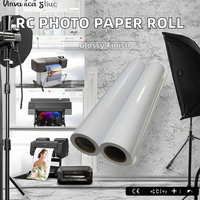 Rollo de papel fotográfico Colorway 260 Inkjet RC 260g brillante mate secado instantáneo 17 24/36 pulgadas para impresora HP papel fotográfico brillante