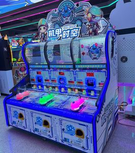 Three-People Coin-Operated Shooting Ball <b>Arcade</b> Game Machine Mecha Space-time Design Blind <b>Box</b> Gift Prize English 1 Year - Product Image 2