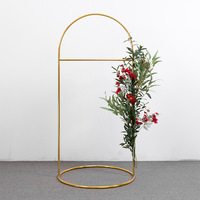 Nouveaux accessoires de mariage fleur porte cadre fond mariage fleur cadre enseigne fer carré arc affichage cadre