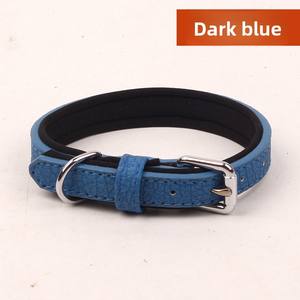 <span class=keywords><strong>Collar</strong></span> para mascotas de cuero PU de patrón sólido con decoración de cinta para gatos y perros Teddy Dog Friendly - Product Image 3