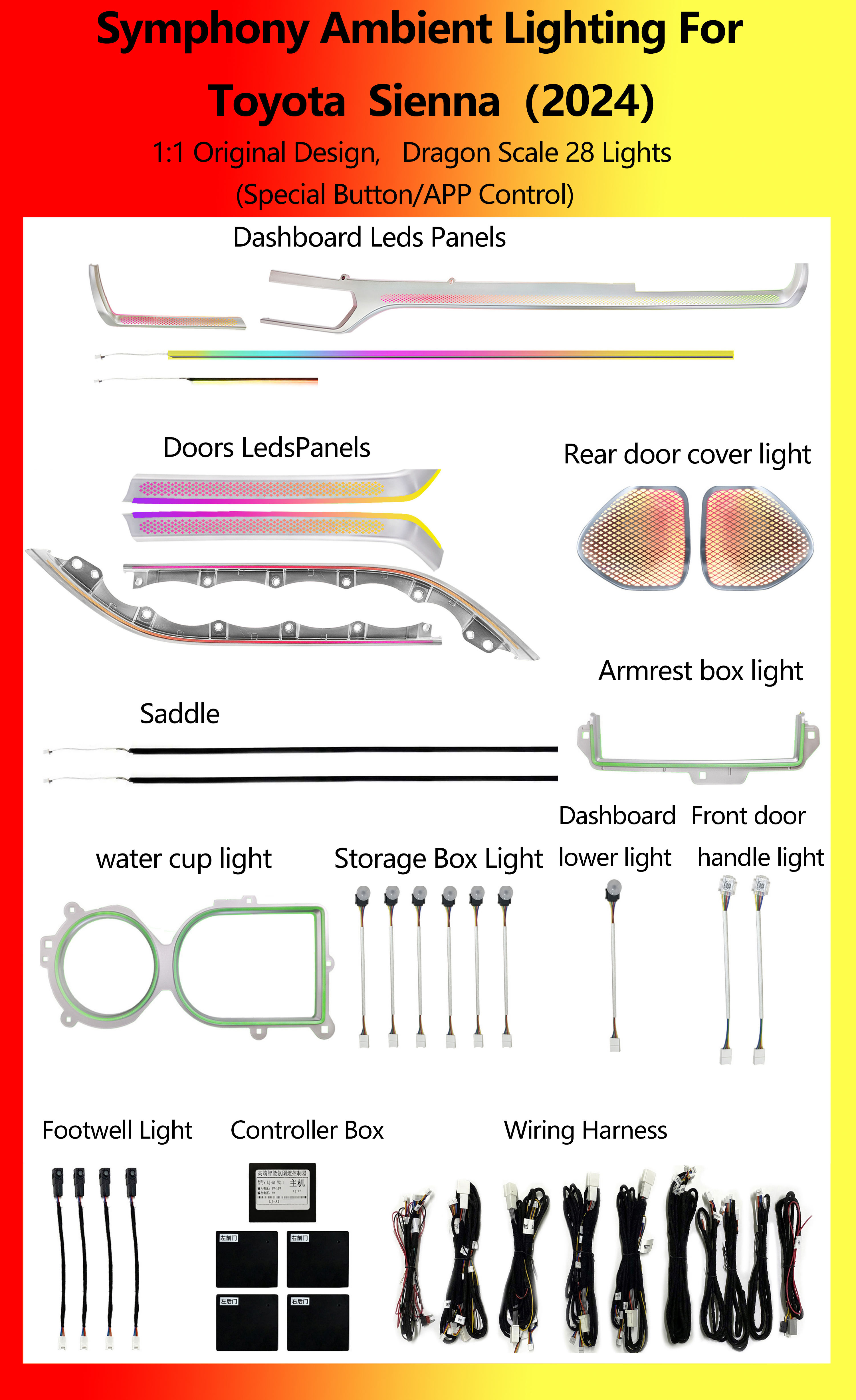 โตโยต้า เซียนน่า ดราก้อน สเกล ซิมโฟนี 28 ไฟ