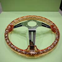 Leaders Universal PC Transparent 350mm Modification de voiture Volant JDM Volant de voiture Volant de sport