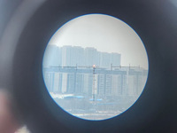 Tactical 4X32 Prism Scope Real Fiber Fixed 4X Magnification Glass Etched Chevron Red Reticel Fit for 20mm 21mm Base