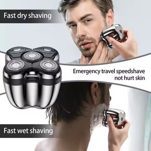 Recortadora de Cabello Recargable para Cabeza Calva, Afeitadora Eléctrica Impermeable, Mini Afeitadora Rotatoria Magnética para Hombres - Product Image 6
