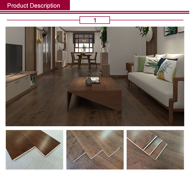 Project-specific Multilayer Oak Flooring Hardwood Dark Dark Commercial Home Decoration Wood Flooring