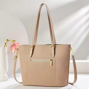 2026 Women's Retro Simple Elegant Temperament Handbags Large Capacity Candy Color Zipper Closure Polyester Versatile Fashion - Product Image 3