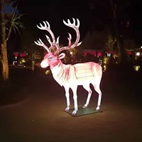 Festival Park Dekoration Weihnachts fest Laterne Show Cartoon Seide Tierform Chinesische Laternen zu verkaufen