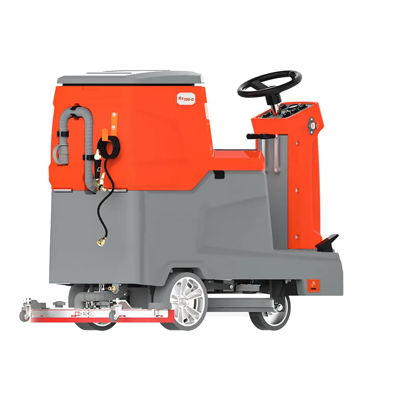 Dual Super Big Brush Supermarket Commercial Industrial Automatic Rotary Ride-On Floor Scrubber Machine