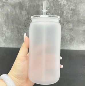 16Oz Shaped Beer Cups Drinking Tumblers Frosted Plastic Soda Can for <b>Vinyl</b> Uv Dtf <b>Wraps</b> - Product Image 4