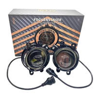 Feux antibrouillard LED pour voiture super lumineux 3,0 pouces Bi-LED, faisceau haut/bas, étanches, universels, avec lentille de projecteur, lot de 2