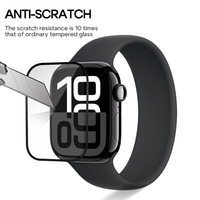 Cadre de positionnement de bracelet de montre intégré en alliage d'aluminium en verre trempé 9H avec surface incurvée 3D