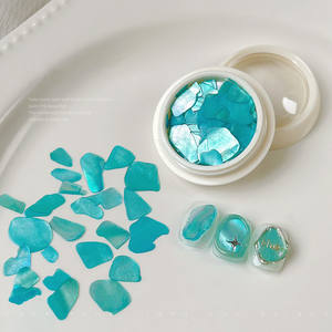 Luninail LN-R010 <span class=keywords><strong>Manucure</strong></span> 3D Couleurs <span class=keywords><strong>Pastel</strong></span> Effet Aurore Coquillages Tranches Populaires Design Naturel Irrégulier Strass pour Ongles Fabriqués en Chine - Product Image 6