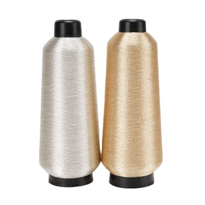 Nhà Máy Nhật Bản Kim Loại Phim <span class=keywords><strong>Lurex</strong></span> Màu Sắc Tươi Sáng Vàng Tinh Khiết Sliver Sợi Kim Loại Thêu Sợi MS Loại - Product Image 1