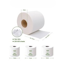 Papier toilette en rouleau personnalisé, imprimé, bon marché, bio, 2/3/4 couches, papier toilette doux, 48 rouleaux, papiers toilette