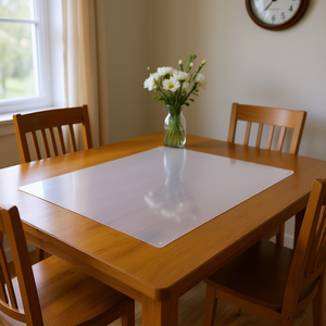 Clear Pvc <b>Table</b> Protector 48x48 Inch 1.5mm Thick <b>Plastic</b> Desk Cover Furniture Cover - Product Image 2