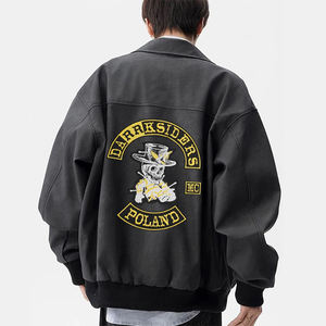 Большой Размер DARRKSIDERS POLAND Модный логотип вышивка утюгом патч для мотоциклетного клуба мотоциклетная кожаная куртка патч - Product Image 5