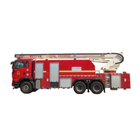 Camion de sauvetage incendie Sinotruk HOWO avec système de lance à jet, véhicule d'extinction d'incendie en altitude