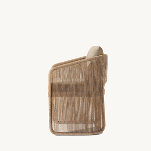 Ensemble de table et chaises de salle à manger d'extérieur modernes en rotin, meubles de jardin pour patio, école, entrepôt ou hôtel - Product Image 4