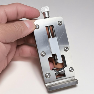 Heavy-Duty Metal Cable Stripper Tool with Adjustable Knob and Precision Cutters for Electrical <b>Wiring</b> - Product Image 1